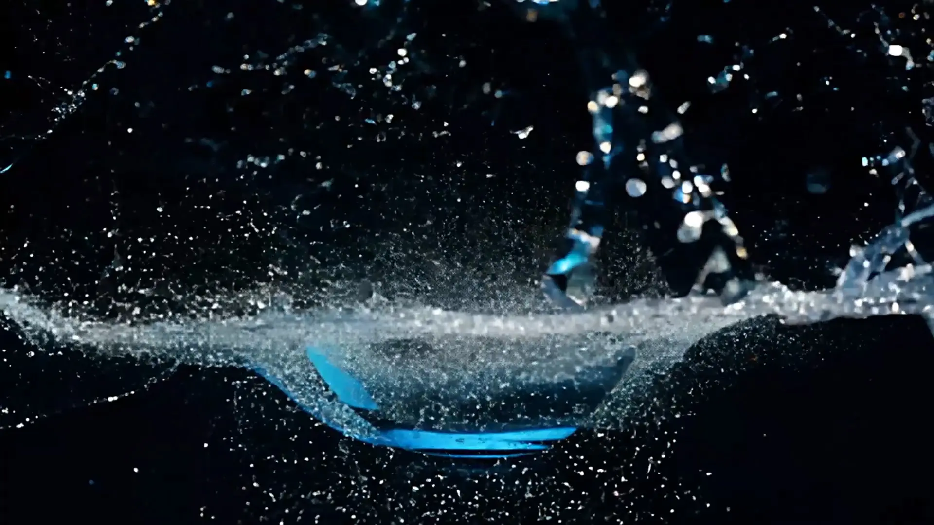 Refreshing Liquid Splash Transition Stock Video for Title Animation